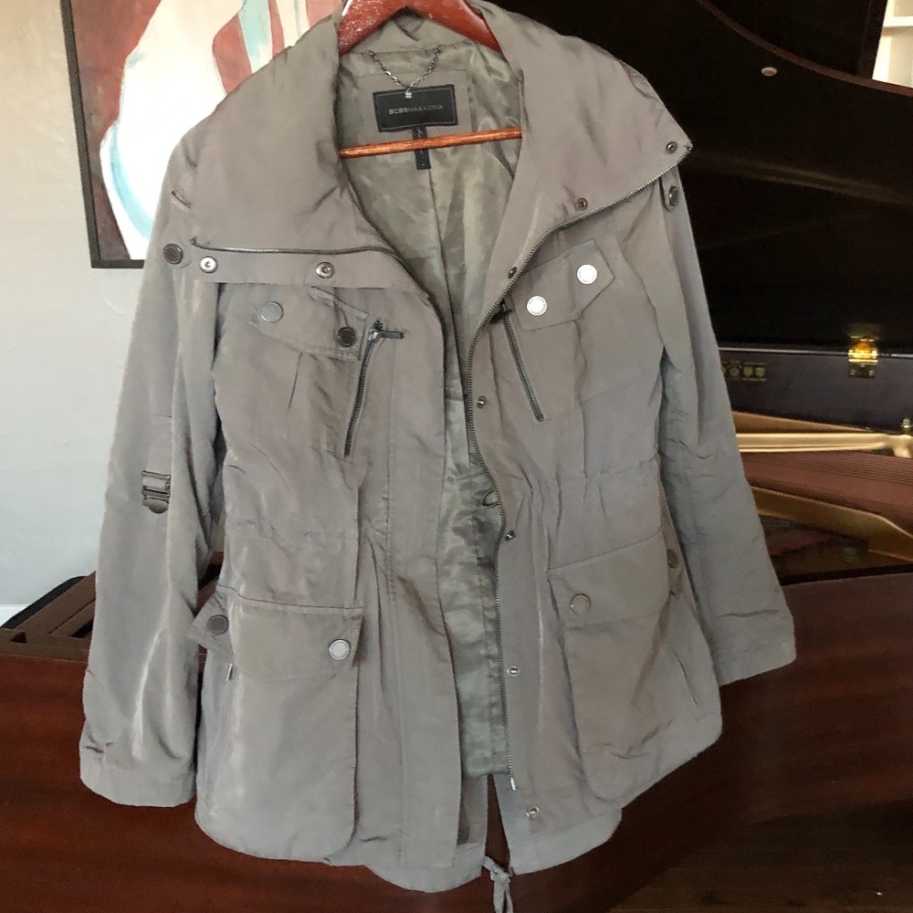 BCBGMaxazria Green Military Jacket